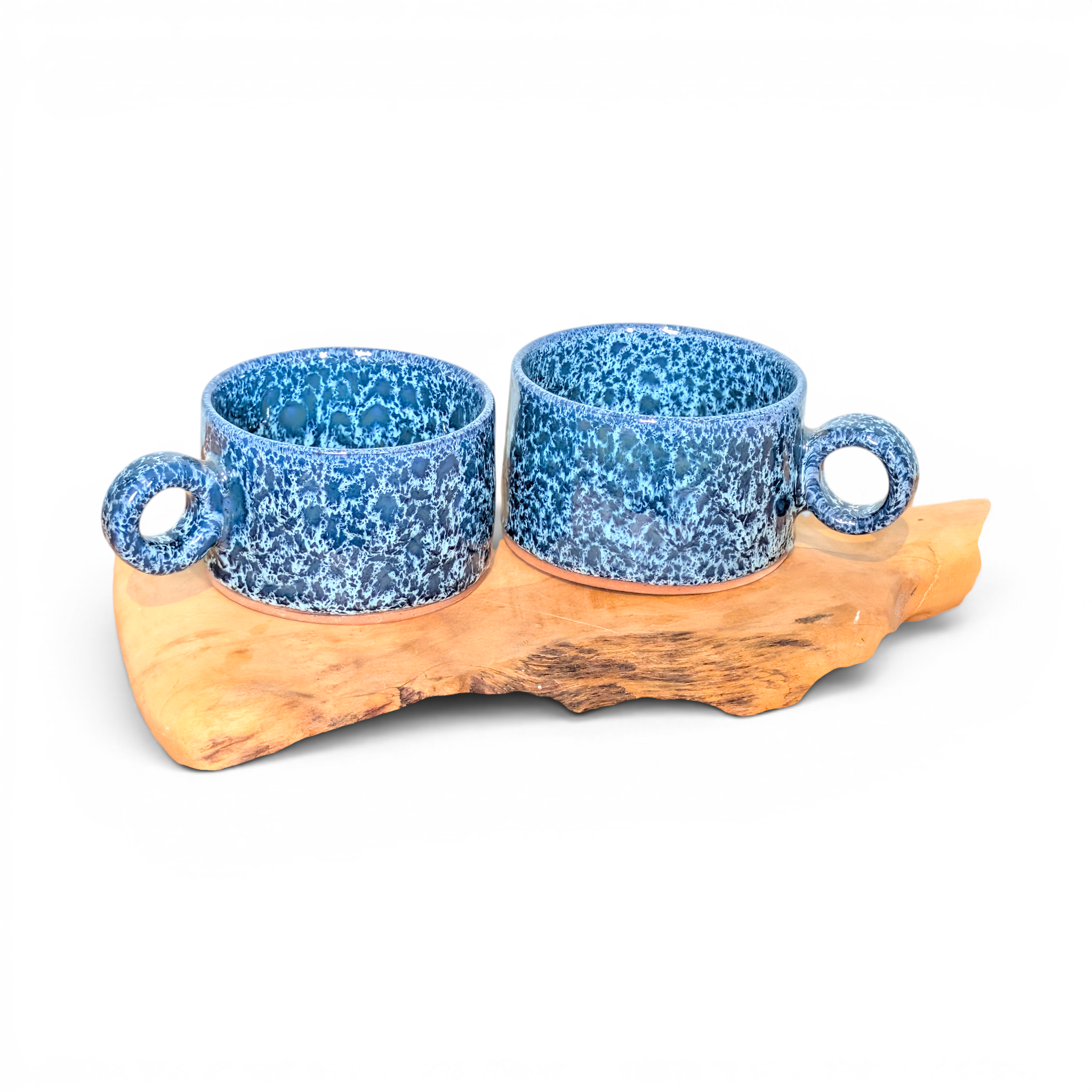 Handmade Glazed ceramic Coffee Mugs - Set 4