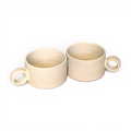 Handmade Glazed ceramic Coffee Mugs - Set 3