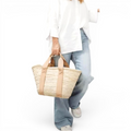 Basket bag beige