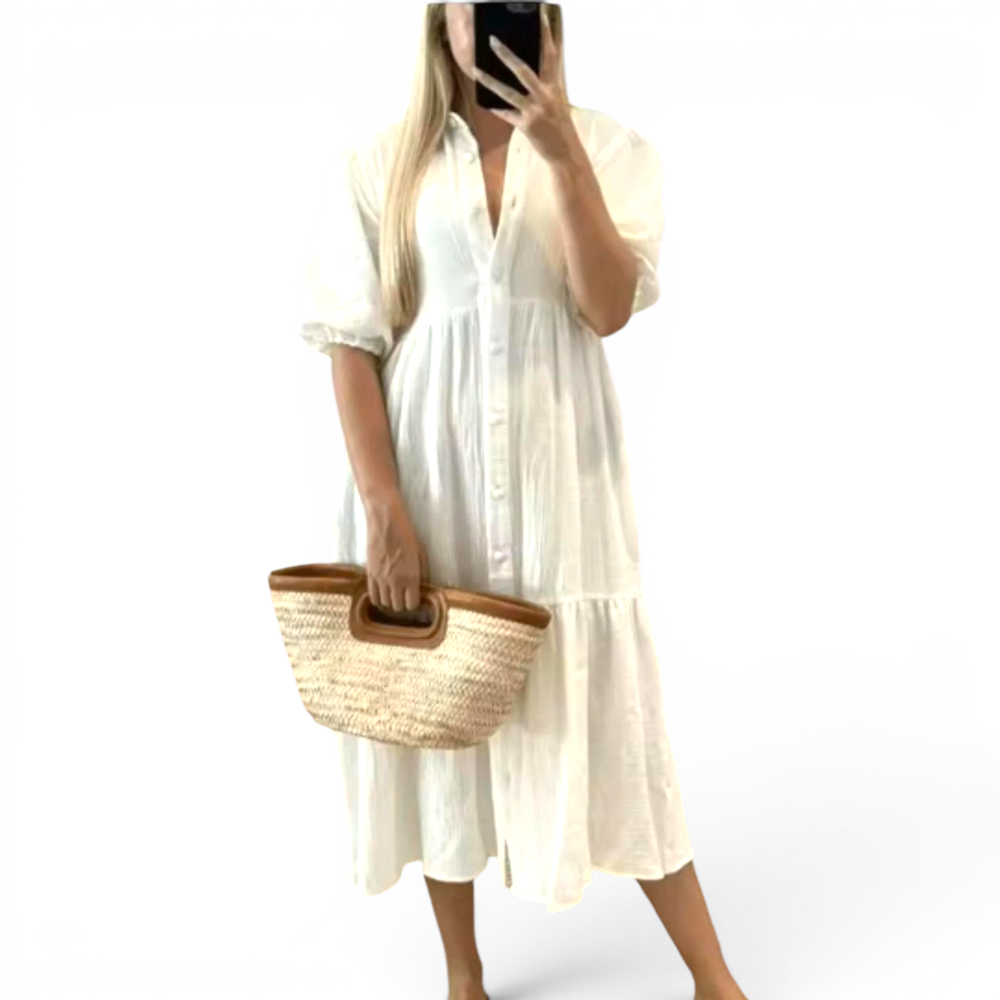 Clutch woven bag